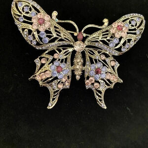 Beautiful Butterfly Sparkling Costume Pendant